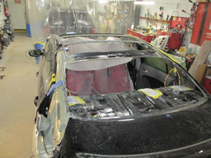 Kia after an auto accident and during auto body repairs