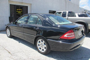 Mercedes  after an auto accident and after auto body repairs